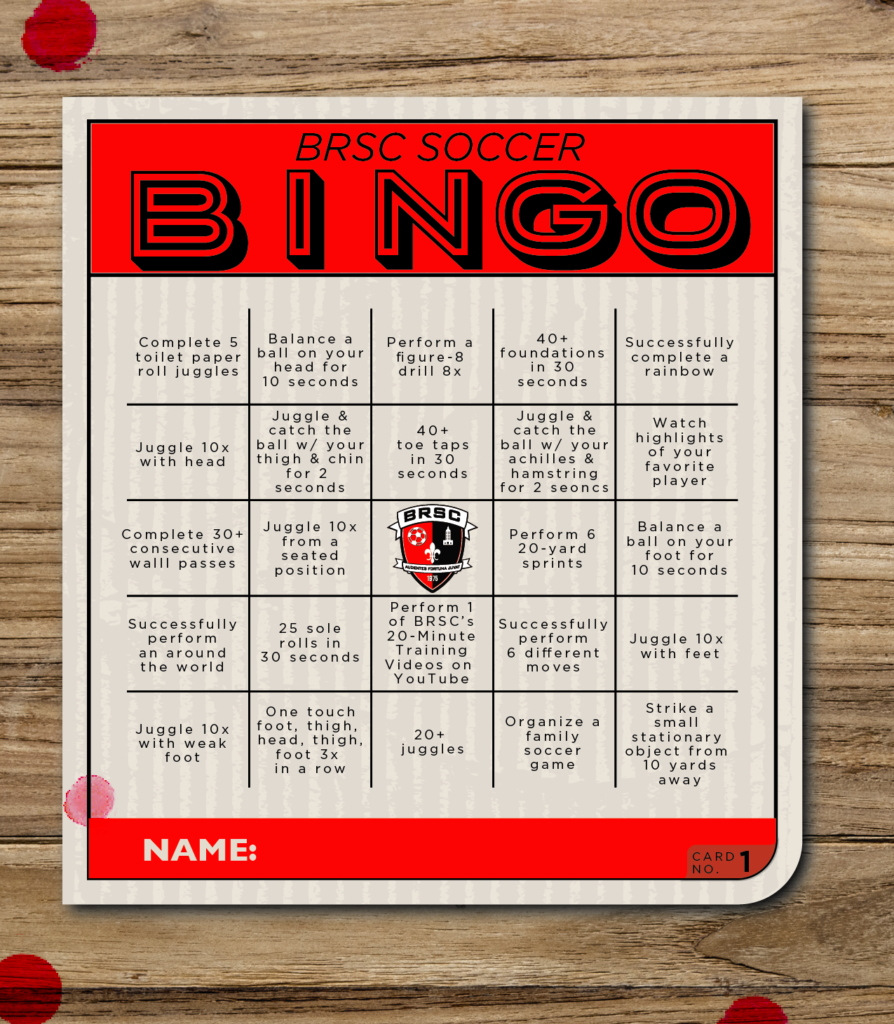 BRSC Bingo Card