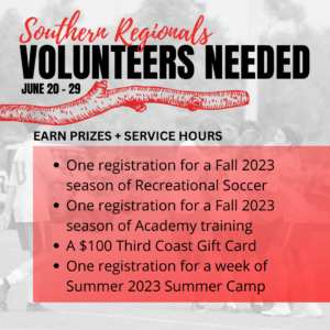 Southern Regional Volunteers Needed