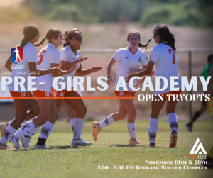 Pre-Girls Academy Open Tryouts